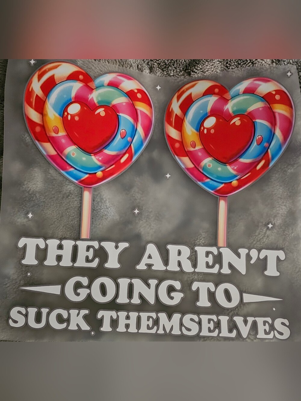 Heart Shaped Lollipops Graphic T-shirt